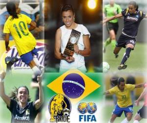 yapboz Yıl 2010 kazanan Marta Vieira da Silva FIFA Bayanlar Dünya Kupası